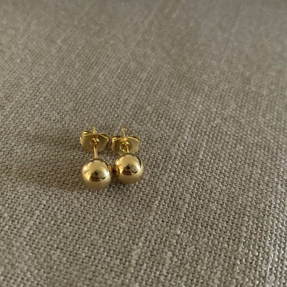 Gold plated Ball Earrings